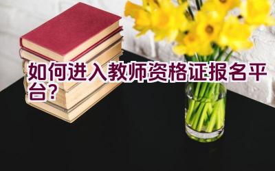 如何进入教师资格证报名平台？插图