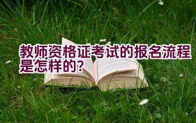 教师资格证考试的报名流程是怎样的？插图